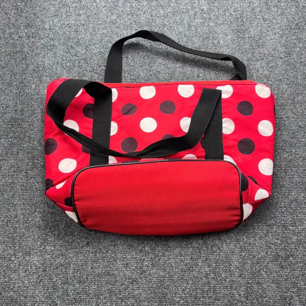Disney‎ Mickey Minnie Mouse Insulated Cooler Polka Dot Lunch Tote Bag